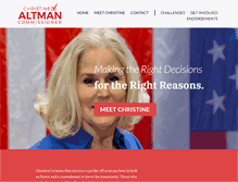 Tablet Screenshot of christinealtman.com